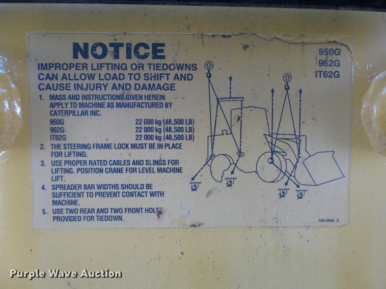 image for item DX9129 2002 Caterpillar 950G wheel loader