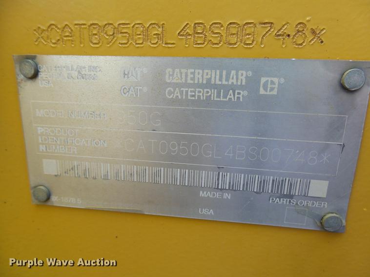 image for item DX9129 2002 Caterpillar 950G wheel loader