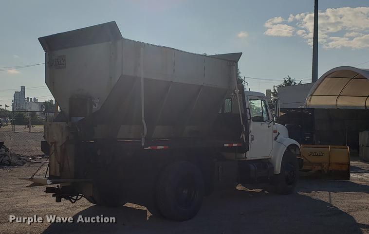 image for item EF9851 1996 International 4900 flat dump bed truck