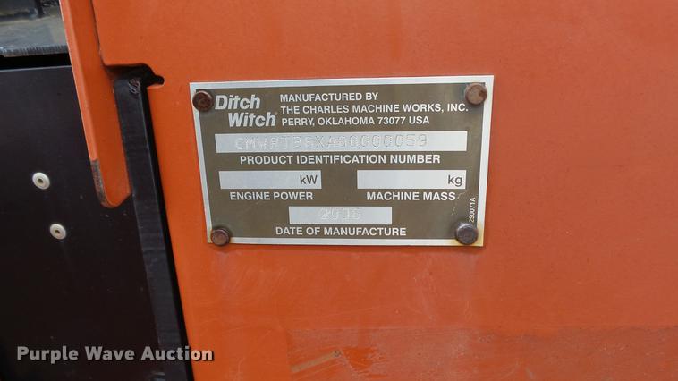 image for item FE9182 2006 Ditch Witch RT36 trencher