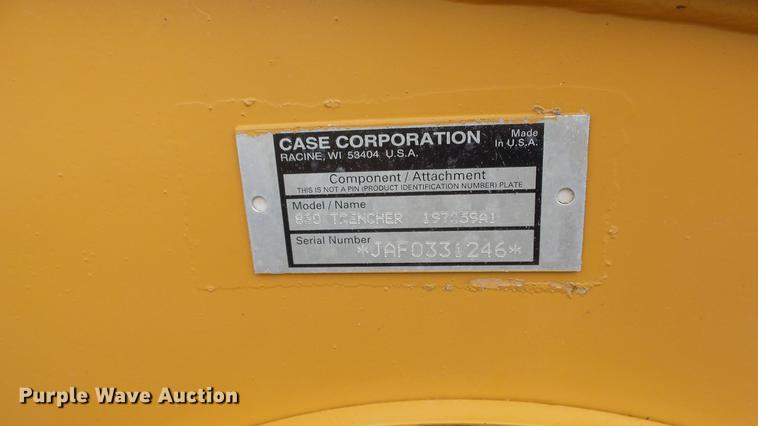 image for item FE9183 Case 860 trencher