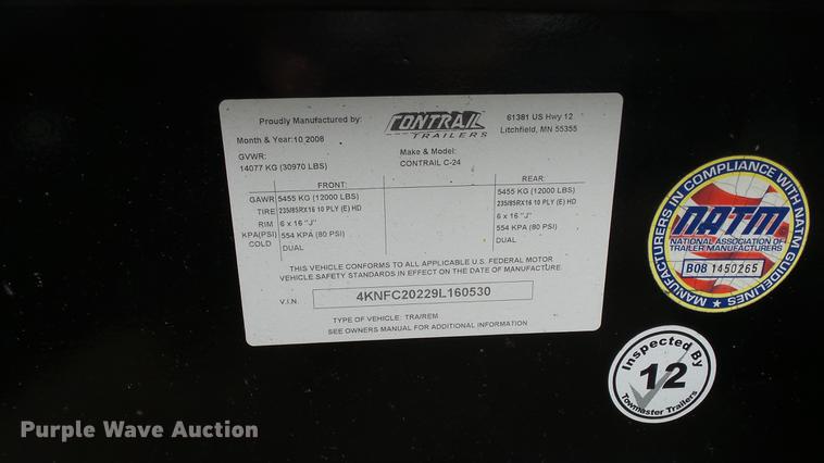 image for item FE9188 2009 Contrail equipment trailer