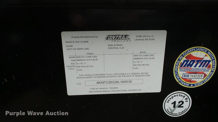 image for item FE9188 2009 Contrail equipment trailer