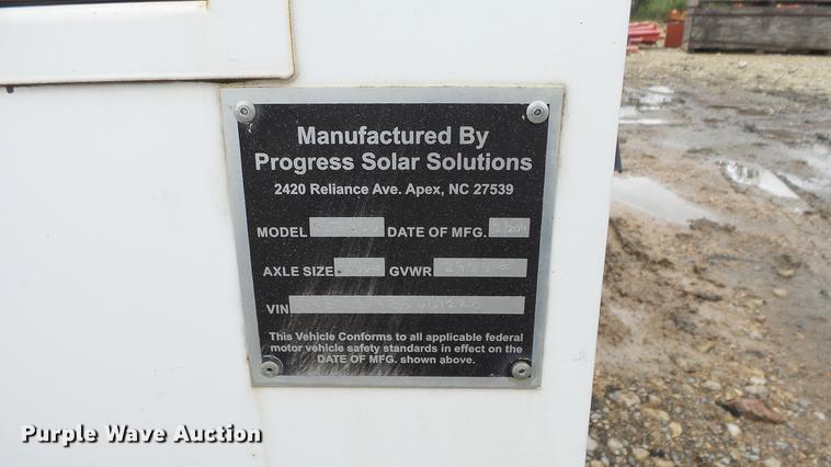 image for item FE9189 2011 Progress Solar SLT800 light plant