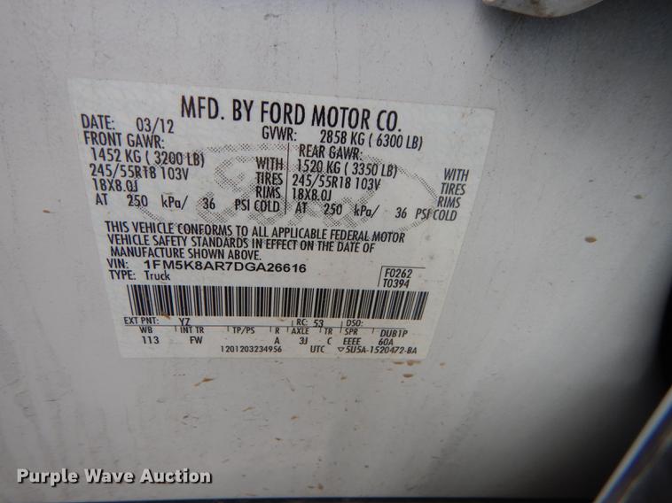 image for item DB8264 2013 Ford Explorer Police Interceptor SUV