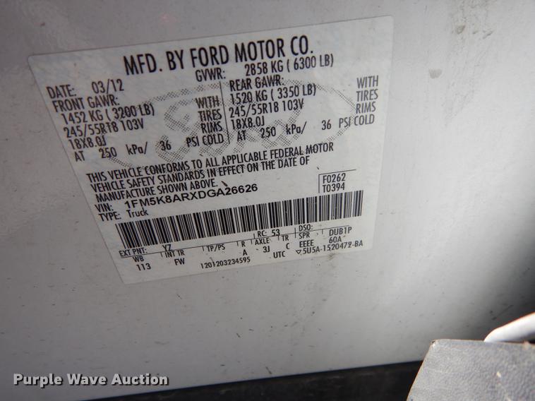 image for item DB8300 2013 Ford Explorer Police Interceptor SUV