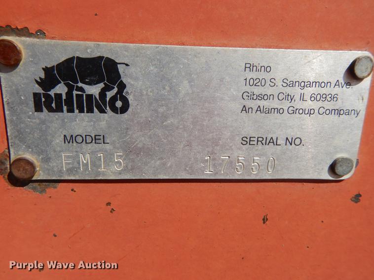 image for item DF1765 Rhino FM15 batwing rotary mower