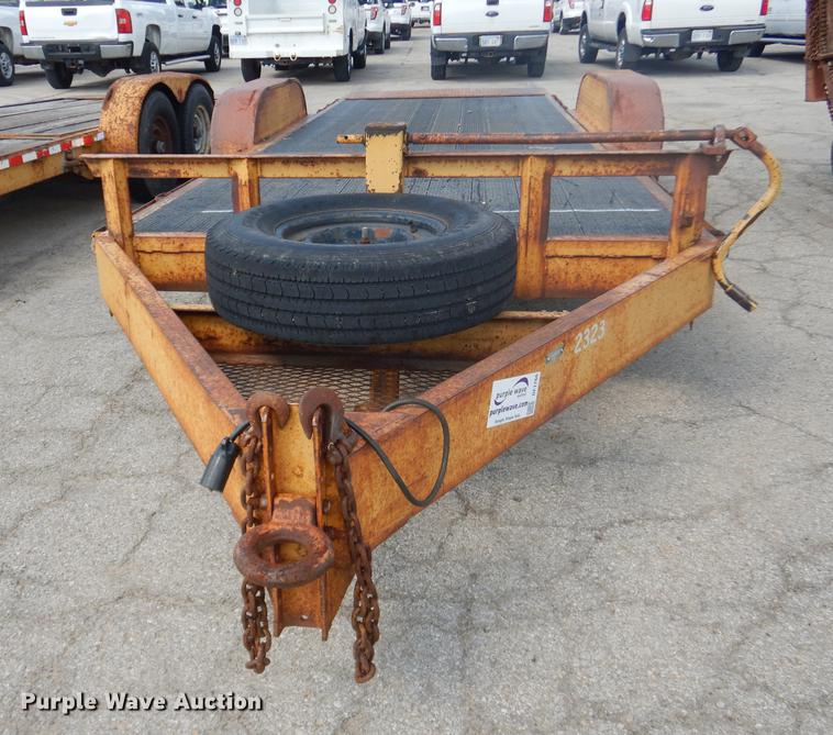 image for item DF1766 2003 shop built tilt deck trailer