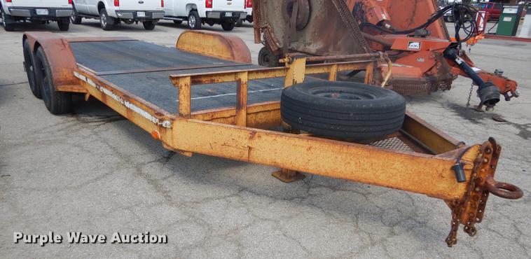 image for item DF1766 2003 shop built tilt deck trailer
