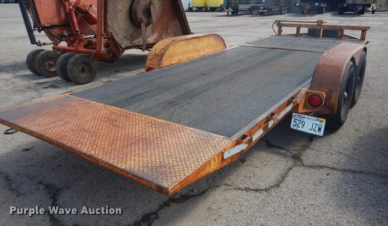 image for item DF1766 2003 shop built tilt deck trailer