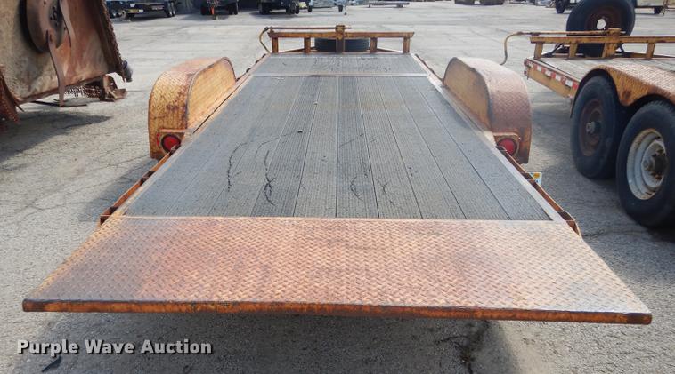 image for item DF1766 2003 shop built tilt deck trailer