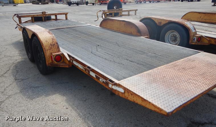 image for item DF1766 2003 shop built tilt deck trailer