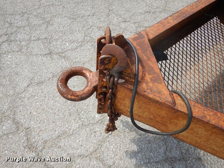 image for item DF1766 2003 shop built tilt deck trailer