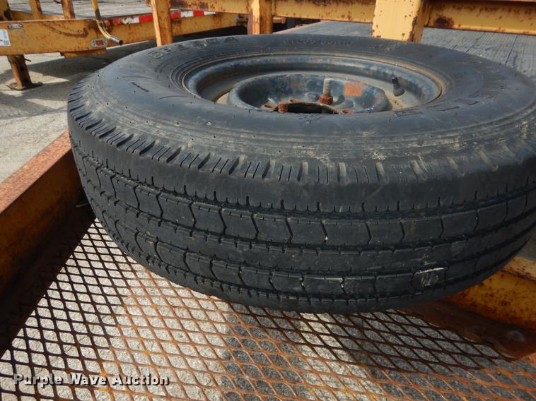 image for item DF1766 2003 shop built tilt deck trailer