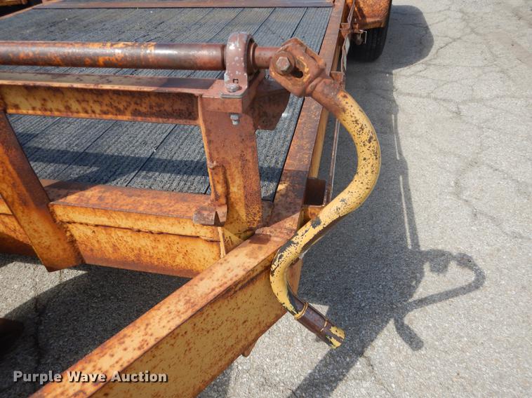 image for item DF1766 2003 shop built tilt deck trailer