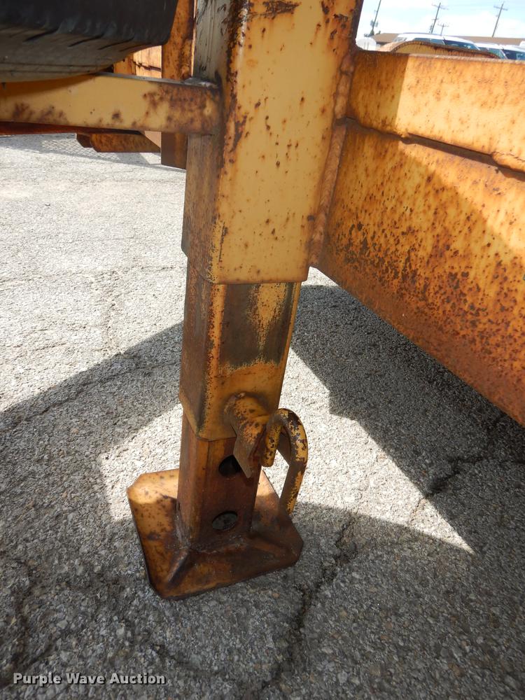 image for item DF1766 2003 shop built tilt deck trailer