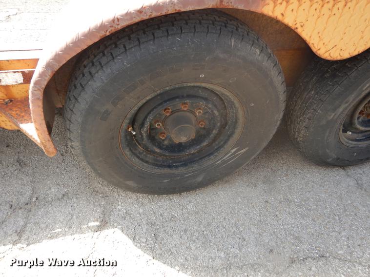 image for item DF1766 2003 shop built tilt deck trailer