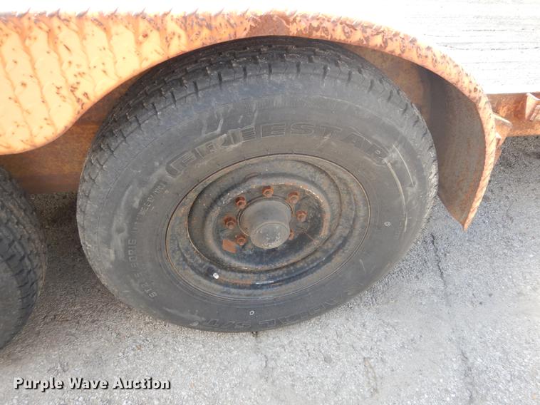 image for item DF1766 2003 shop built tilt deck trailer