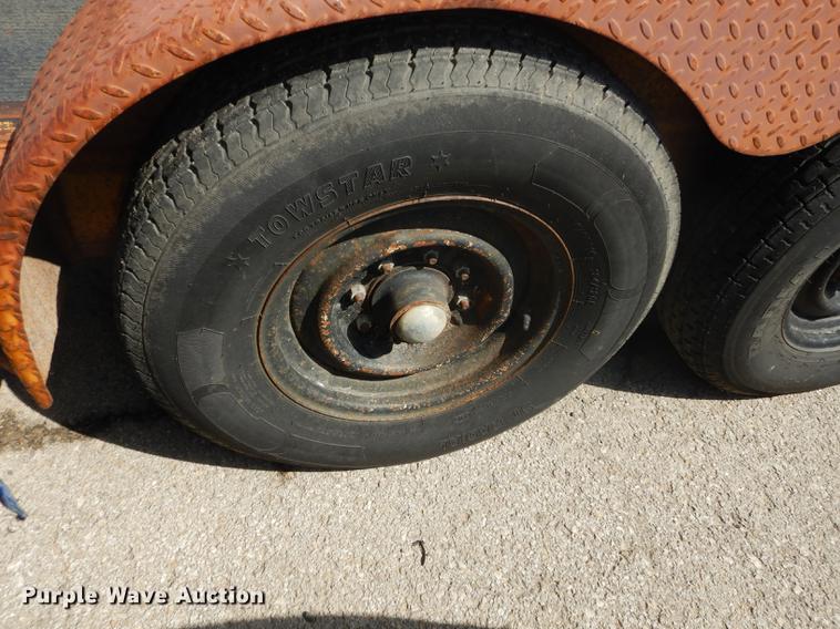 image for item DF1766 2003 shop built tilt deck trailer