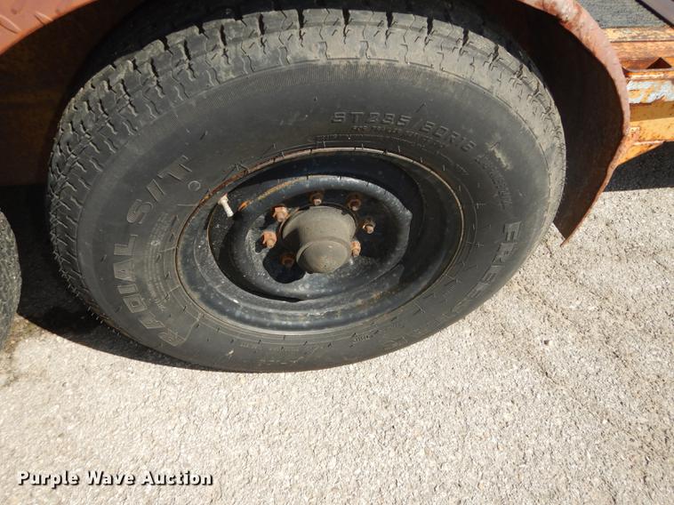 image for item DF1766 2003 shop built tilt deck trailer