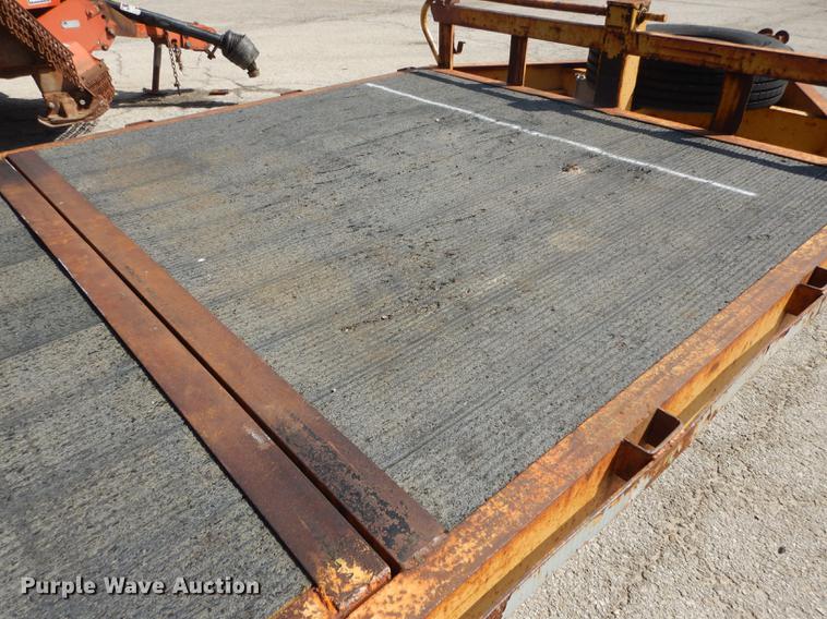image for item DF1766 2003 shop built tilt deck trailer