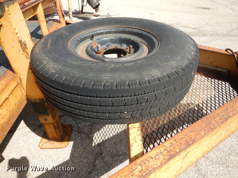 image for item DF1766 2003 shop built tilt deck trailer