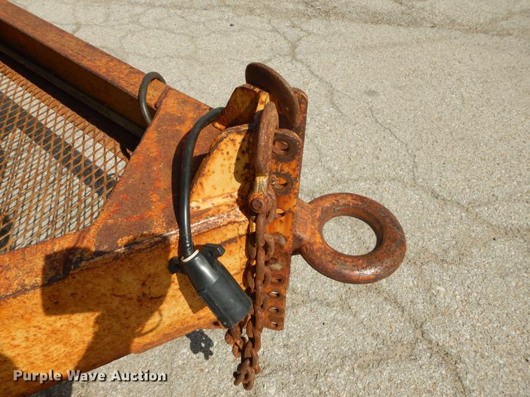 image for item DF1766 2003 shop built tilt deck trailer