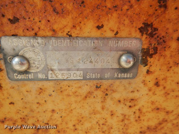 image for item DF1766 2003 shop built tilt deck trailer