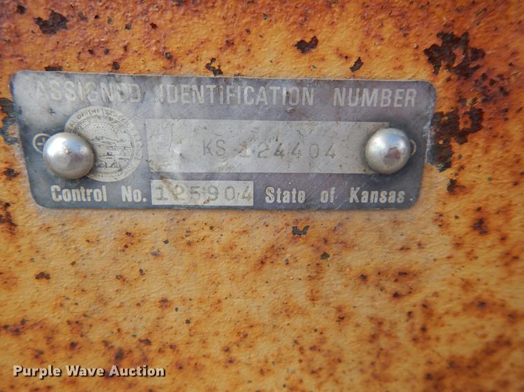 image for item DF1766 2003 shop built tilt deck trailer