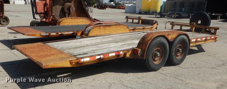 image for item DF1767 2006 shop built tilt deck trailer