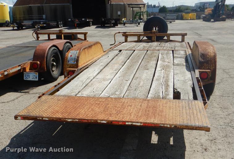 image for item DF1767 2006 shop built tilt deck trailer