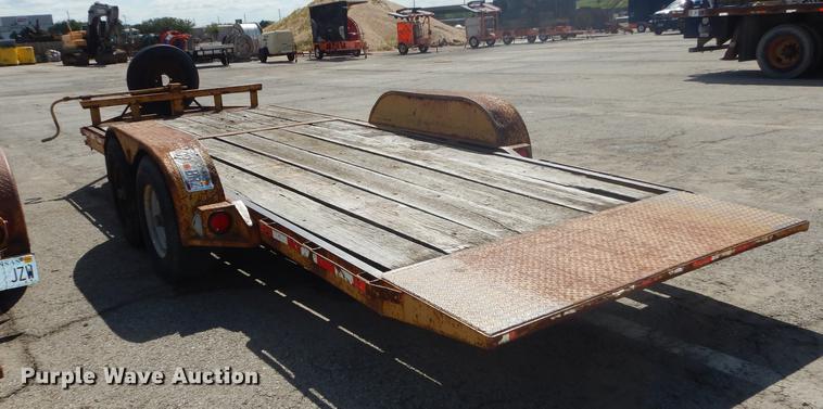 image for item DF1767 2006 shop built tilt deck trailer