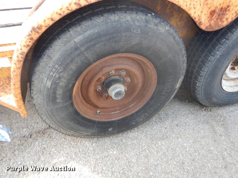 image for item DF1767 2006 shop built tilt deck trailer