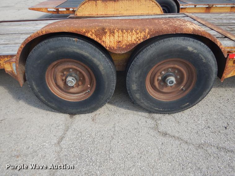 image for item DF1767 2006 shop built tilt deck trailer