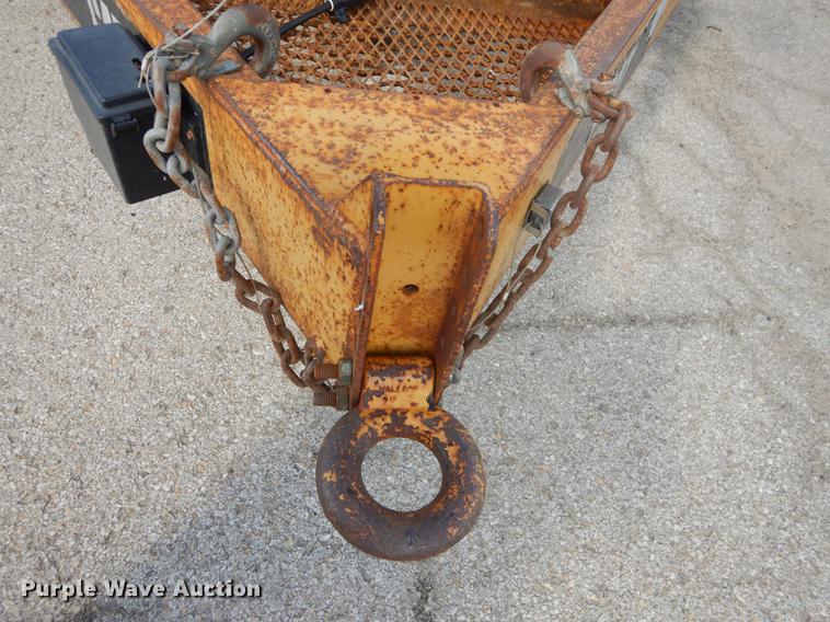 image for item DF1767 2006 shop built tilt deck trailer