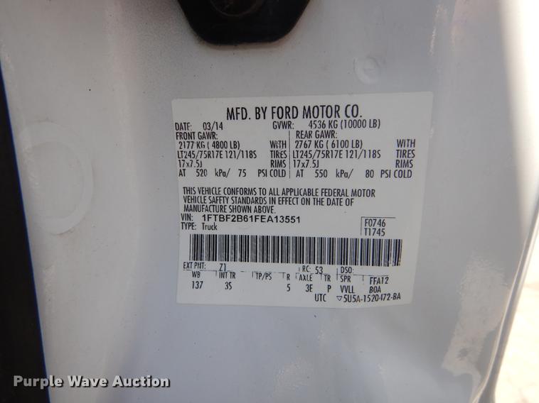 image for item DF1770 2015 Ford F250 Super Duty pickup truck