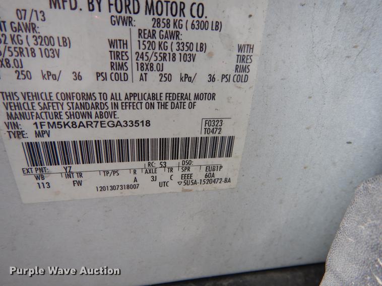 image for item DF1772 2014 Ford Explorer Police Interceptor SUV