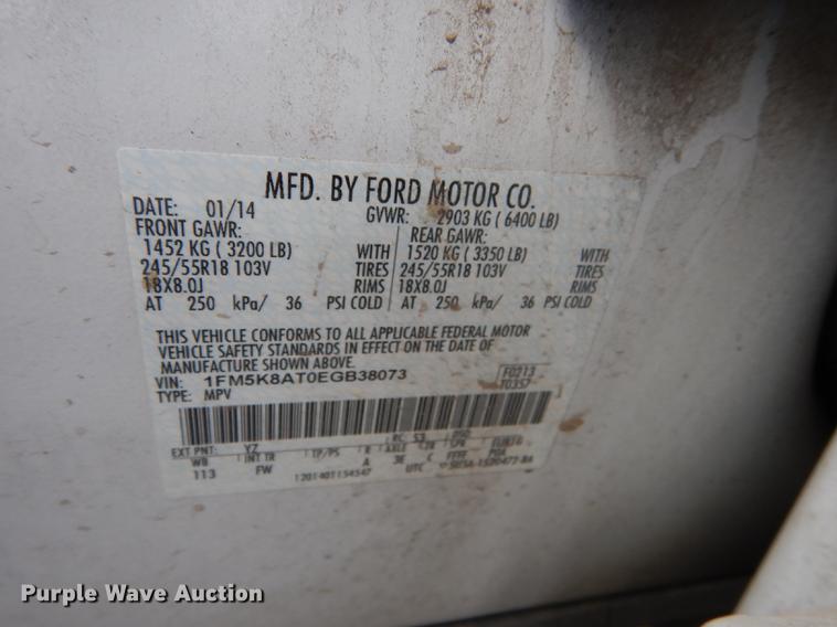 image for item DF1773 2014 Ford Explorer Police Interceptor SUV