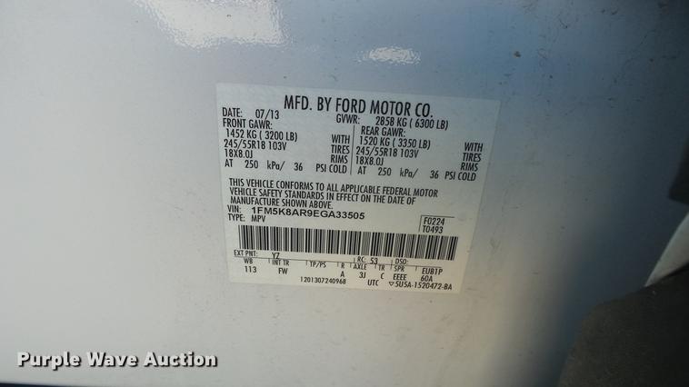 image for item DF4347 2014 Ford Explorer Police SUV