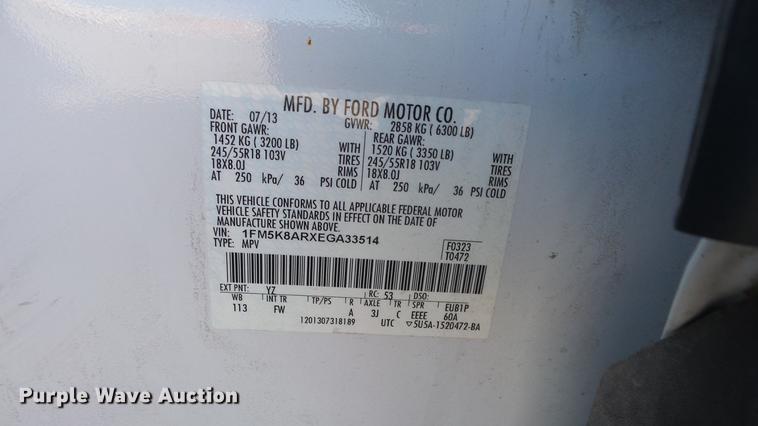 image for item DF4356 2014 Ford Explorer Police SUV