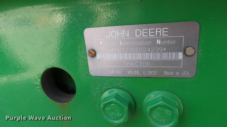 image for item DF4358 1999 John Deere 7210 MFWD tractor