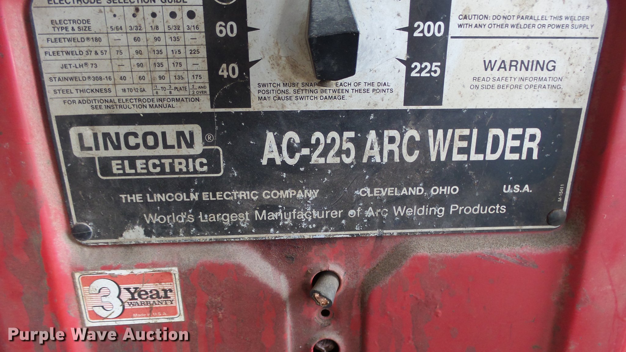 Lincoln 225 Ac Welder Manual