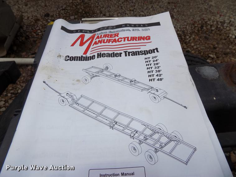 image for item DB8569 Maurer M32 header trailer