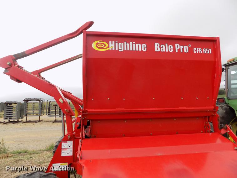 image for item DB9115 2015 Highline CFR651 bale processor