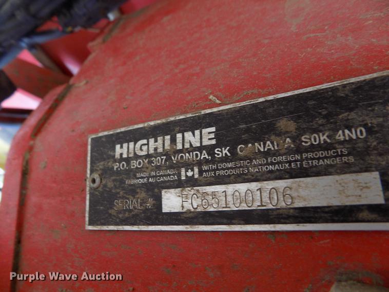 image for item DB9115 2015 Highline CFR651 bale processor