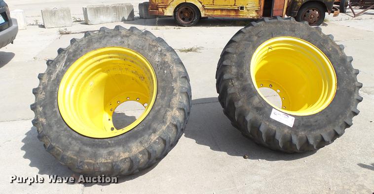 image for item DE4837 (2) John Deere 14.9R30 dual front tires