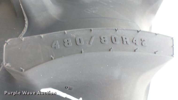 image for item FE9109 (4) Firestone 480/80R42 dual tires and wheels