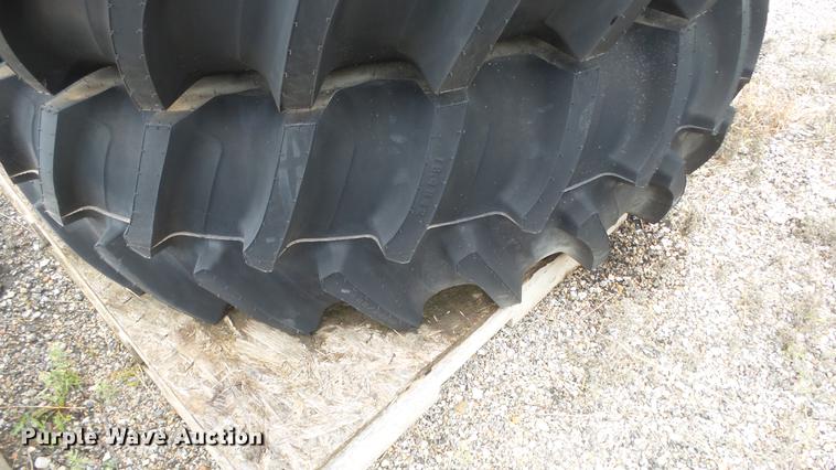 image for item FE9109 (4) Firestone 480/80R42 dual tires and wheels