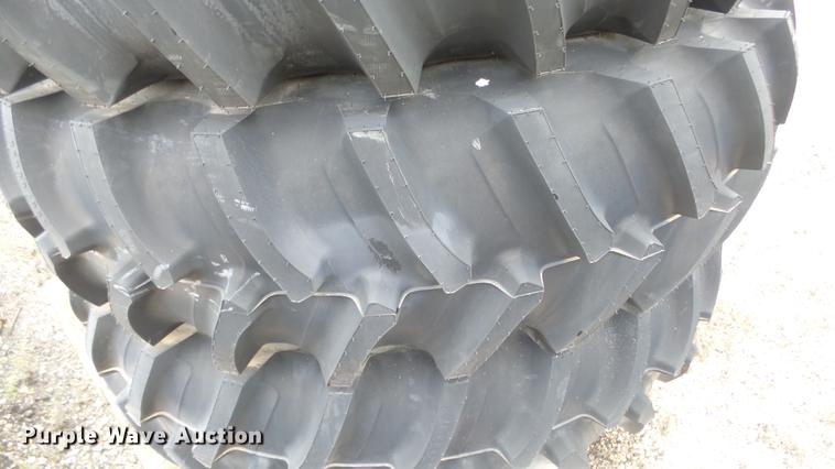 image for item FE9109 (4) Firestone 480/80R42 dual tires and wheels