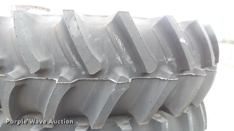 image for item FE9109 (4) Firestone 480/80R42 dual tires and wheels